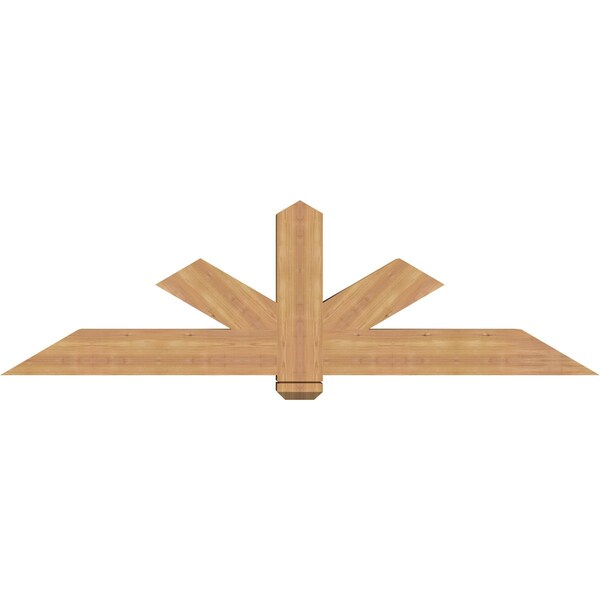 Ekena Millwork Kennewick Timber Gable Bracket, Western Red Cedar, 72"W x 21"H x 5 1/2"D x 5 1/2"F, 7/12 Pitch GBW072X21X0606KEN00SWR - main